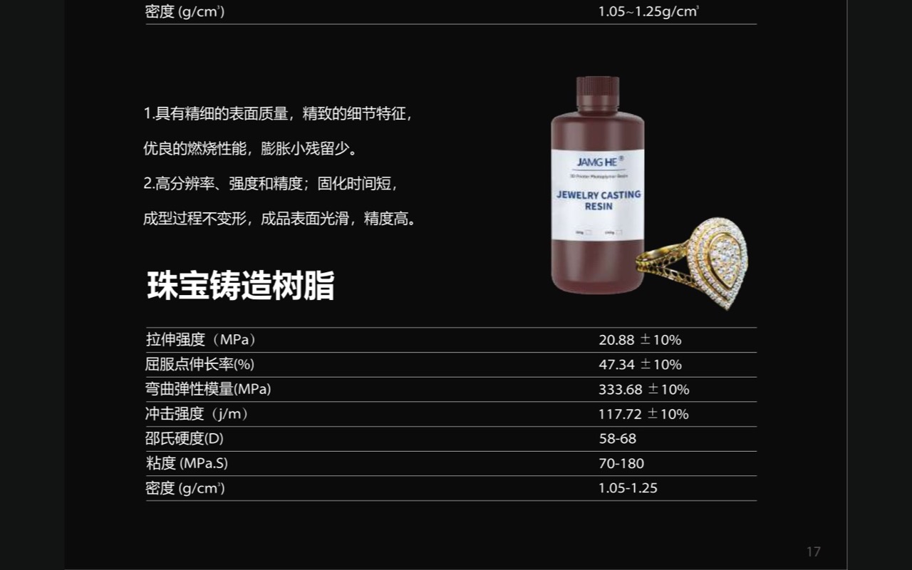珠宝铸造树脂