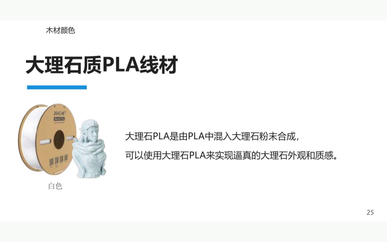大理石质PLA线材